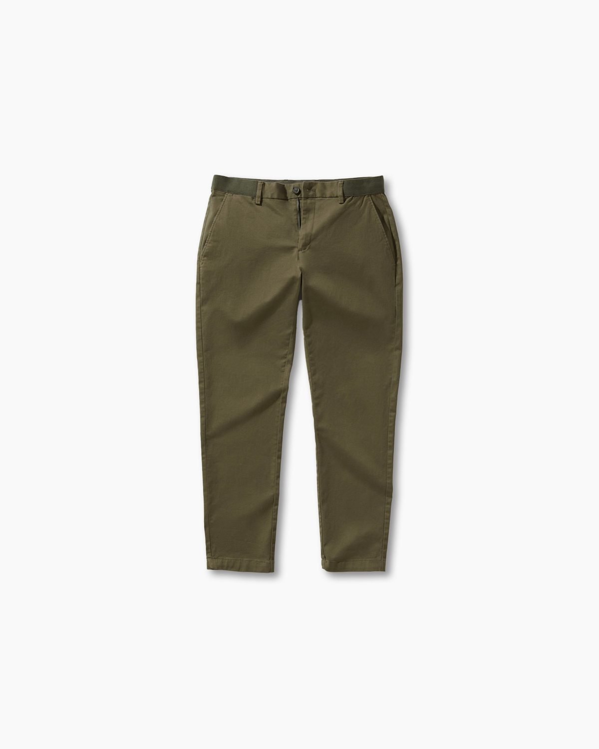 Cotton tapered crop pants