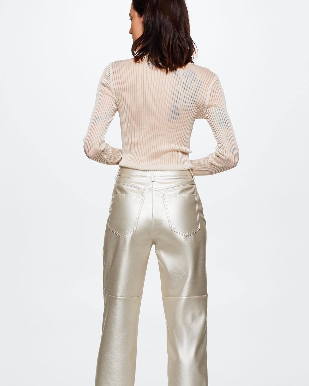 Metallic effect pants - Image 2