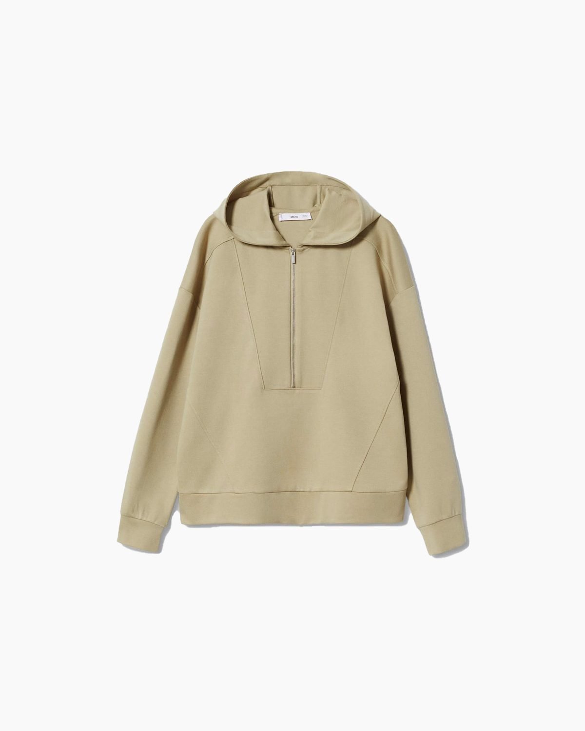 Zipper high collar sweater